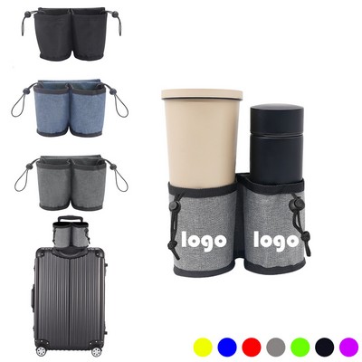 Luggage Travel Cup Holder Free Hand Drink Carrier