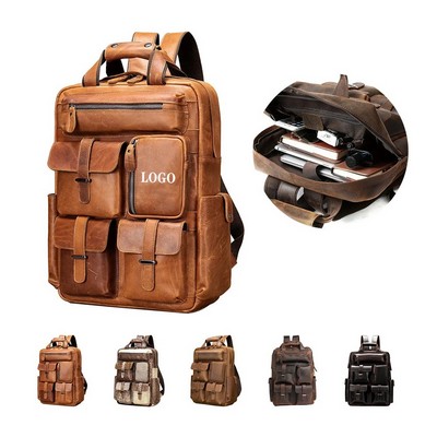 Professional Leather Backpack