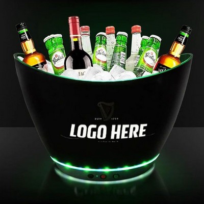 4L Led Double-Layer Ice Bucket