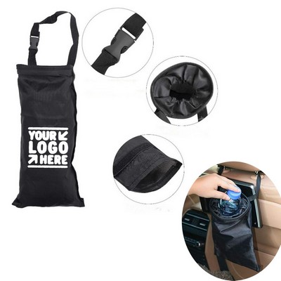 Waterproof Back Seat Car Trash Can Hanging Garbage Bag