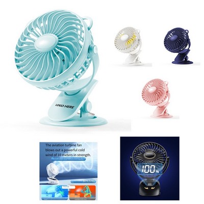 Mini Usb Rechargeable Desk Fan With Clip