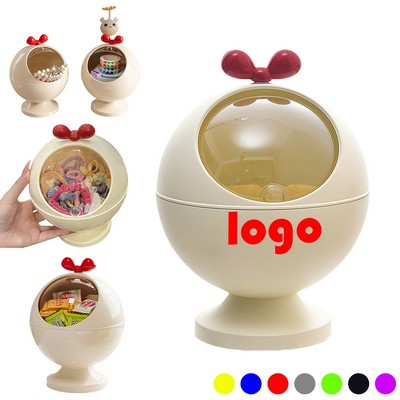 Smooth-Flip Lid Snack Desktop Organizer