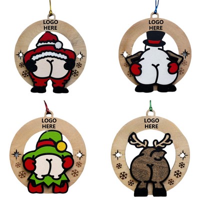 Christmas Creative Wooden Pendant