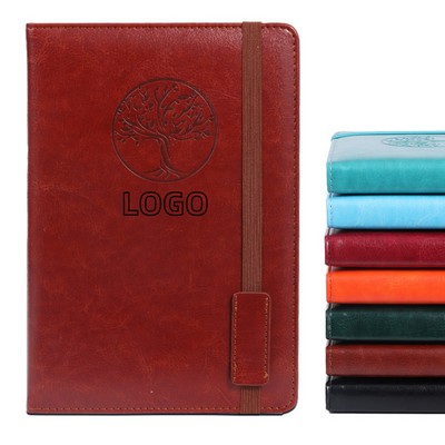Vintage Elegance A5 Leather Notebook