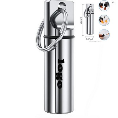 Aluminum Keychain Pill Holder
