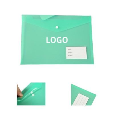 A4 Clear File Folder With Id Label