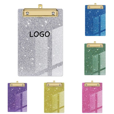 Glitter Acrylic A6 Clipboard