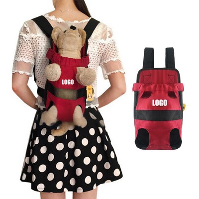 Pet Carrier Backpack Legs Out Front Travel Bag