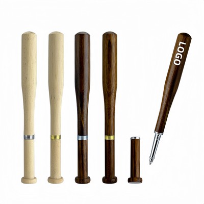 Premium Baseball Bat-Style Wooden Pen