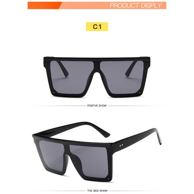 UV Protection Large Frame Sunglasses