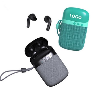 2" 1 Wireless Speaker with Earbuds