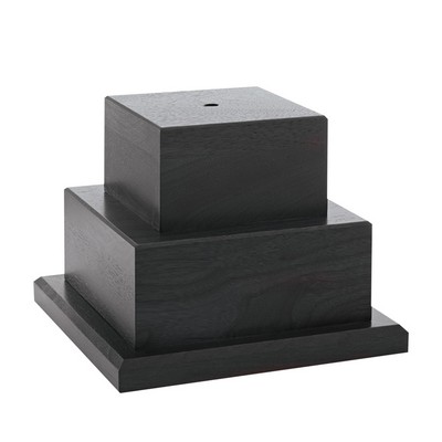 7" Large Black Wood Base for Perpetual Trophy