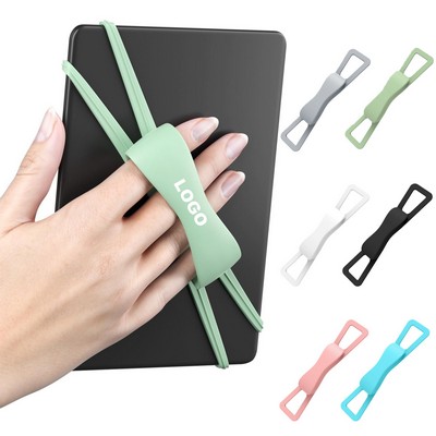 Hand Strap Silicone Grip Anti-Slip Holder for Reading