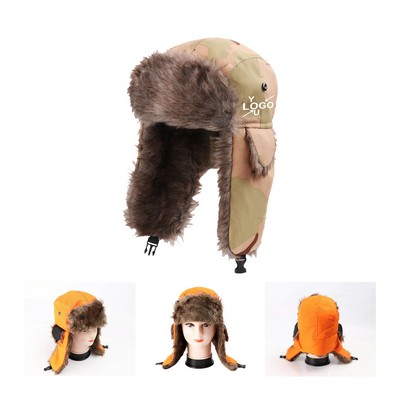 Plush Winter Aviator Cap