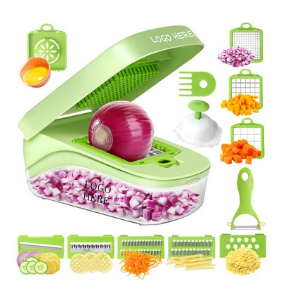 17" 1 Multifunctional Vegetable Cutter With Container