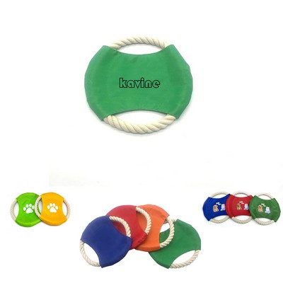 Pet Frisbee Cotton Rope Doggie Toy