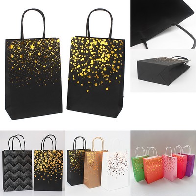 Romantic Foil Printed Kraft Tote Bag for Retail & Events
