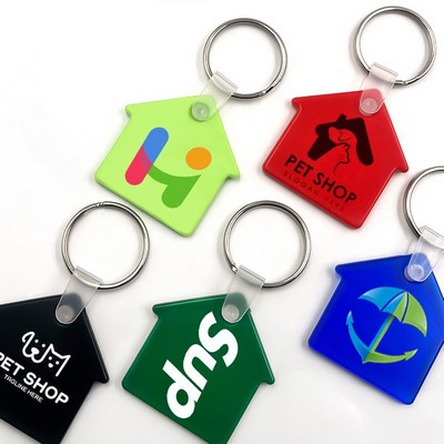 House Shape PVC Key Tag