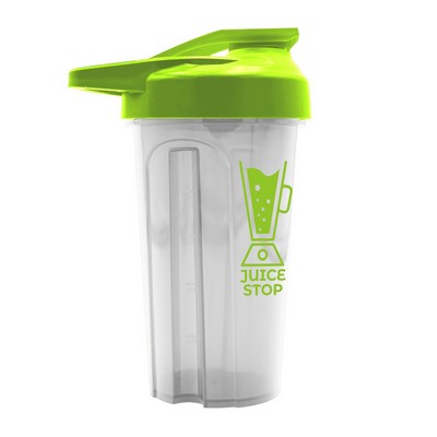 Reusable Plastic Tumbler with Flip Top Lid, 20oz.
