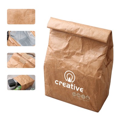 Velcro Waterproof Tyvek Thermal Lunch Bag