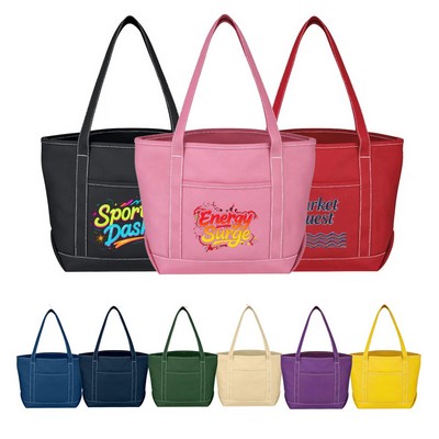 Full Color Medium 24 Oz.Cotton Canvas Tote Bag