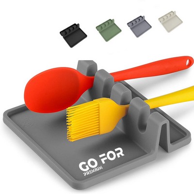 Silicone Utensil Rest With Drip Pad