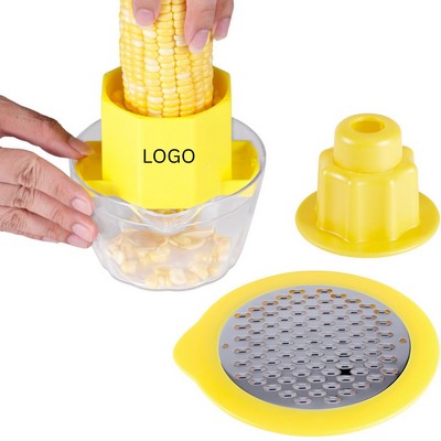 Multi-Function 3-in-1 Corn Stripper Peeler with Storage Container and Grater