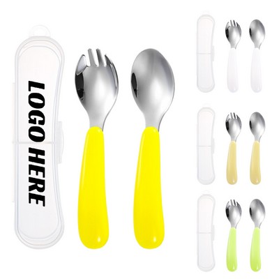 Portable Durable Kids Stainless Steel Cutlery Set