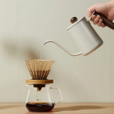 Pour Over Coffee Kettle Wood Handle
