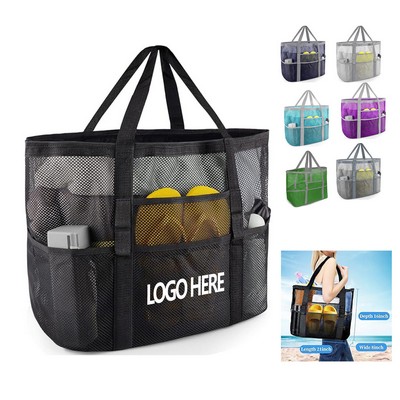 Spacious Mesh Beach Tote