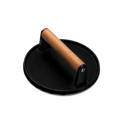 Burger Meat Steak Press with Wood Handle