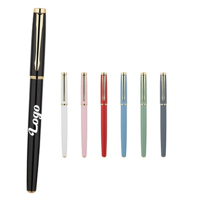 Gold-Colored Clip Business Pen