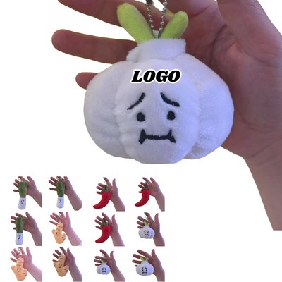 Viral TikTok Veggie Plush Keychain Funny Backpack Charms