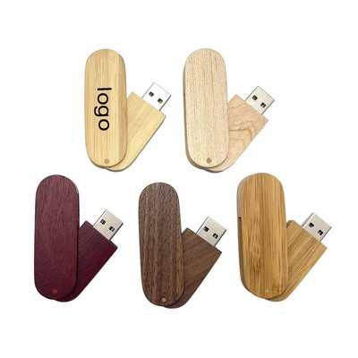 8G USB Bamboo Cover Flash Drive
