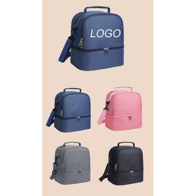 Oxford Insulated Multi-layer Mommy Bag-10"x9.8"x 7.4"