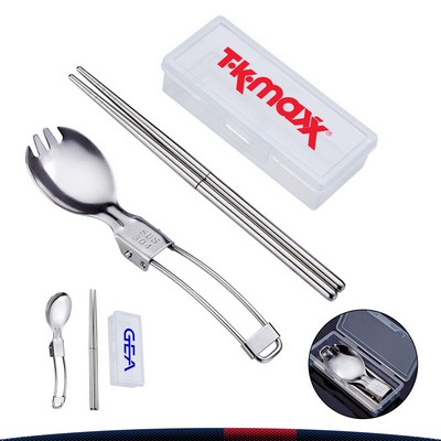 Feastra Stainless Steel Folding Cutlery Set