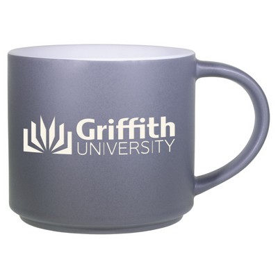 16 Oz. Gray Norwich Stacking Two-Tone/White interior mug