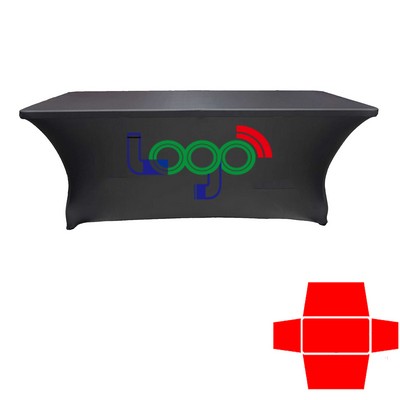 Elastic 6FT Full Color Dye Sublimation Stretch Table Cover