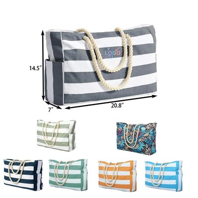 Spacious Waterproof Beach Carryall