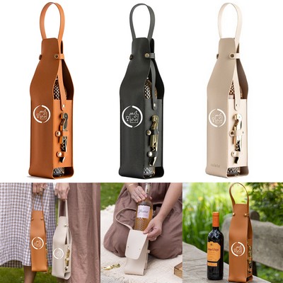 Portable Single Red Wine Tote Bag