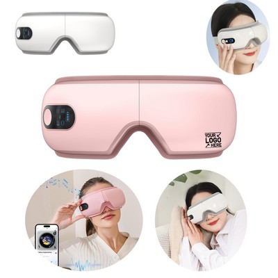Rechargeable Air Pressure Eye Mask Smart Eye Massager with Heat & Vibration