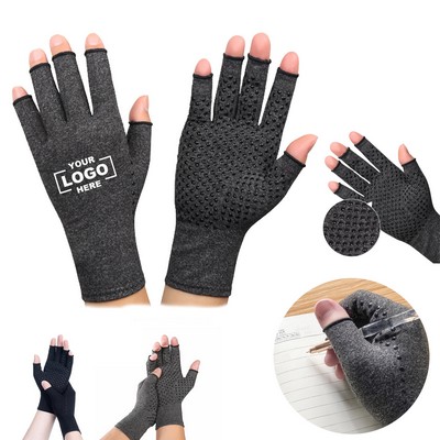 Silicone Anti Slip Cycling Fingerless Pressure Gloves