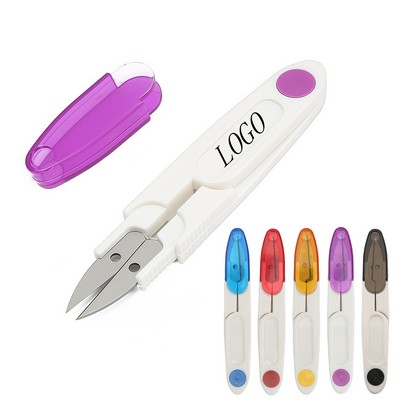 Mini Thread Cutter Scissors with Safety Cap for Sewing or Crafts
