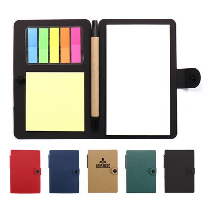 Eco Friendly Sticky Note And Notepad Set With Pen