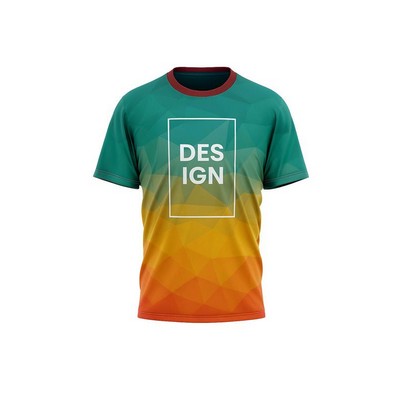 Women's Full Color 150G Pinhole Mesh Short Sleeve T-Shirt