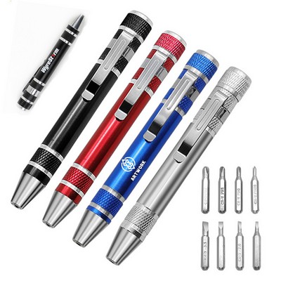 8" 1 Aluminum Pen Style Tool Kit