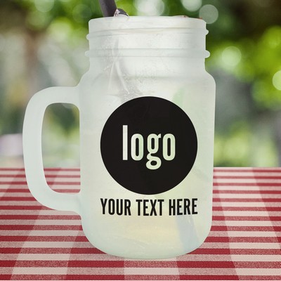 Personalized Frosted Mason Jar