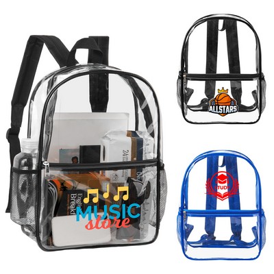 Rugged Dual-Purpose Transparent PVC Backpack