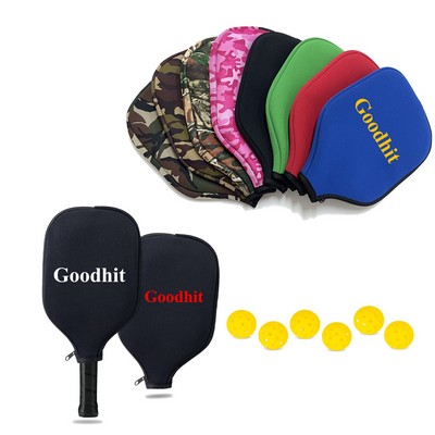 8.6 x 12.2" Neoprene Pickle ball Paddle Cover Racket Sleeve