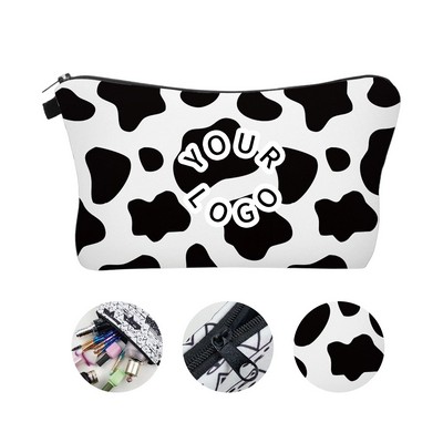 Polyester Zippered Pouch Travel Cosmetic Storage Bag
